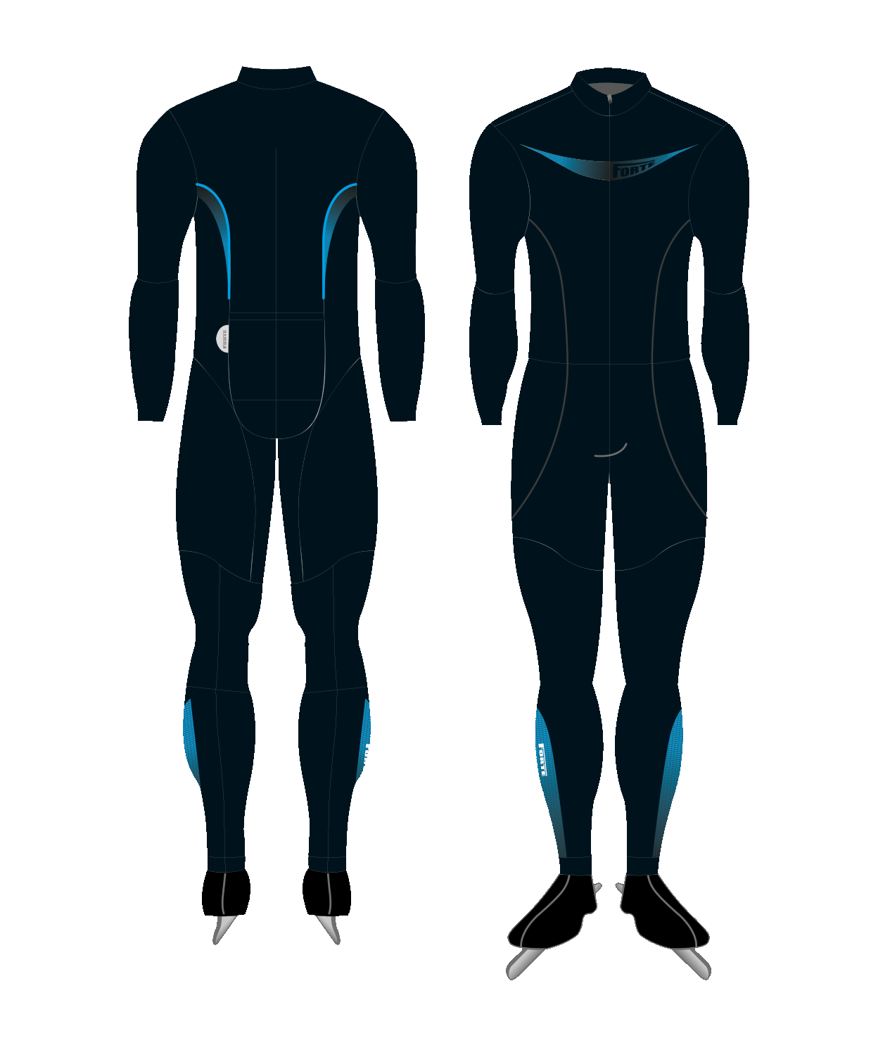 Schaatspak Marathon Lycra Blauw