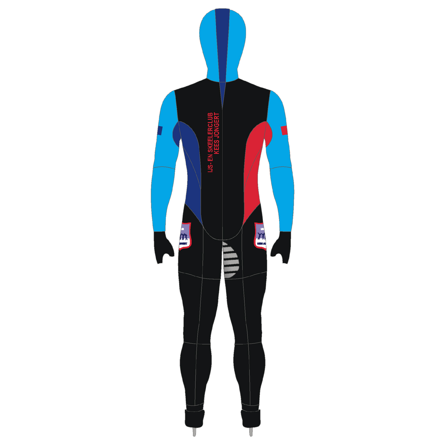 Powerstretch suit IJsclub Kees Jongert – high-performance schaatspak van uitmuntende kwaliteit voor ultiem comfort en flexibiliteit tijdens intensieve trainingen en wedstrijden