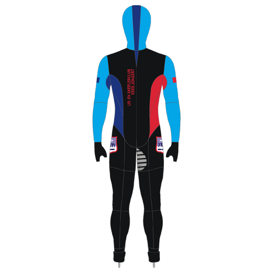 Powerstretch suit IJsclub Kees Jongert – high-performance schaatspak van uitmuntende kwaliteit voor ultiem comfort en flexibiliteit tijdens intensieve trainingen en wedstrijden