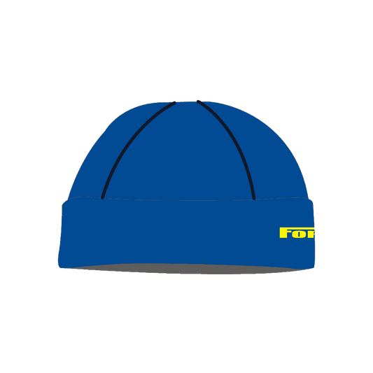 NSV muts voor langebaanschaatsen – warme en sportieve schaatsmuts met NSV-logo van de Nijmeegse Schaatsvereniging, perfect voor koude dagen op en rond de ijsbaan - zijkant