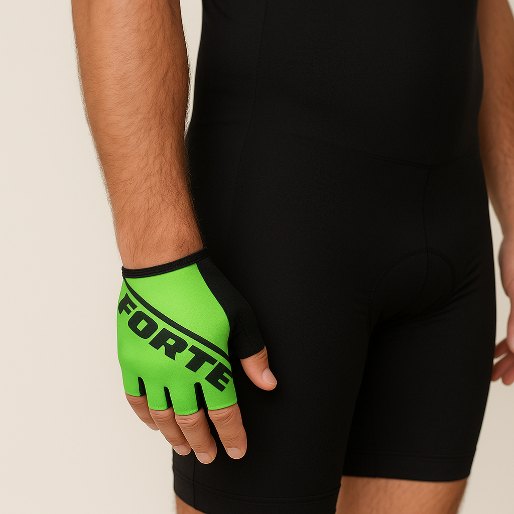 Wielerhandschoenen roze Groen voor optimale stuurbewegingen en grip - bescherm je handen tijdens het wielrennen - handbescherming