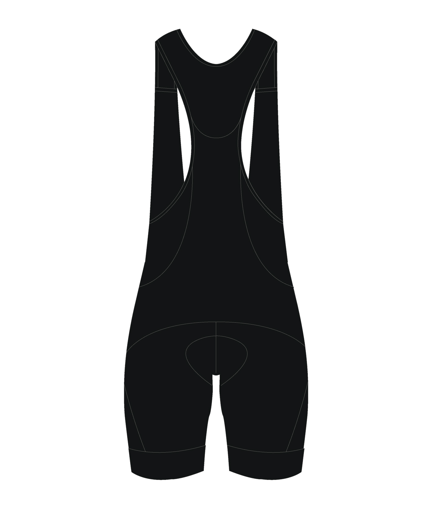 wielerbroek voor wielrenners en fietsers, koersbroek blanco zwart