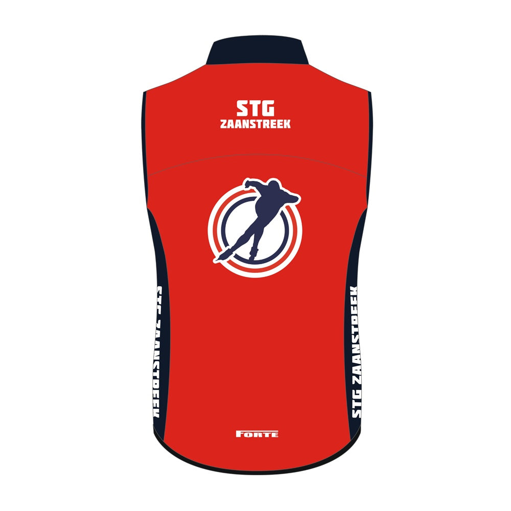 Zaanstreek windstopper wielerkleding unisex – Forte Sportswear fietsshirt met aerodynamische pasvorm - achterkant