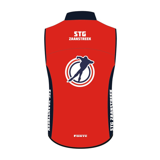 Zaanstreek windstopper wielerkleding unisex – Forte Sportswear fietsshirt met aerodynamische pasvorm - achterkant