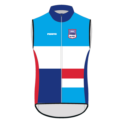 Windstopper IJsclub Kees Jongert – waterafstotend windvest met clublogo voor fiets- en schaatstraining