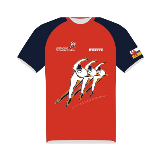 Runningshirt limburgse schaatsvrienden, perfect te dragen als hardloopshirt 