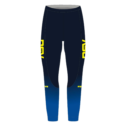 NSV thermo ritsbroek voor kinderen – warme schaatsbroek met lange ritsen van de Nijmeegse Schaatsvereniging, speciaal voor jonge langebaanschaatsers om snel aan en uit te trekken tijdens trainingen in de kou