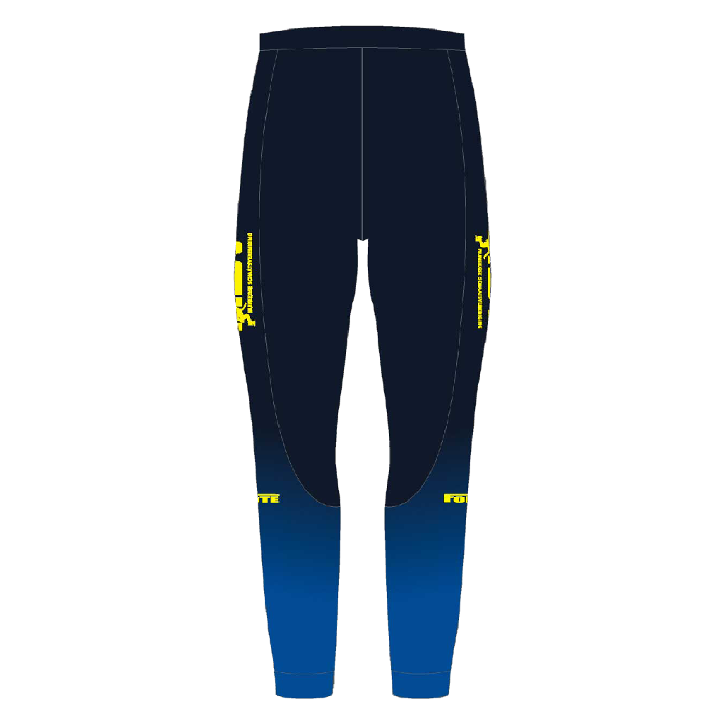 NSV thermo taille voor kinderen – warme en elastische shorttrackbroek van de Nijmeegse Schaatsvereniging, speciaal ontwikkeld voor jonge schaatsers tijdens koude trainingen op het ijs - achterkant