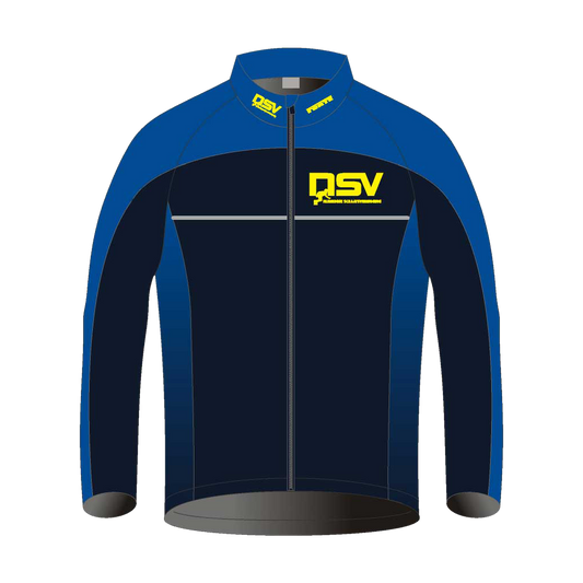 NSV thermojack voor kinderen – warm en winddicht shorttrackjack van de Nijmeegse Schaatsvereniging, speciaal ontworpen voor jonge schaatsers tijdens training en warming-up op het ijs