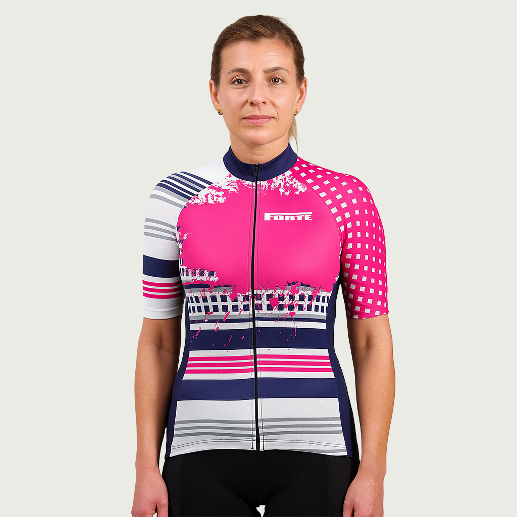 wielershirt tropical roze