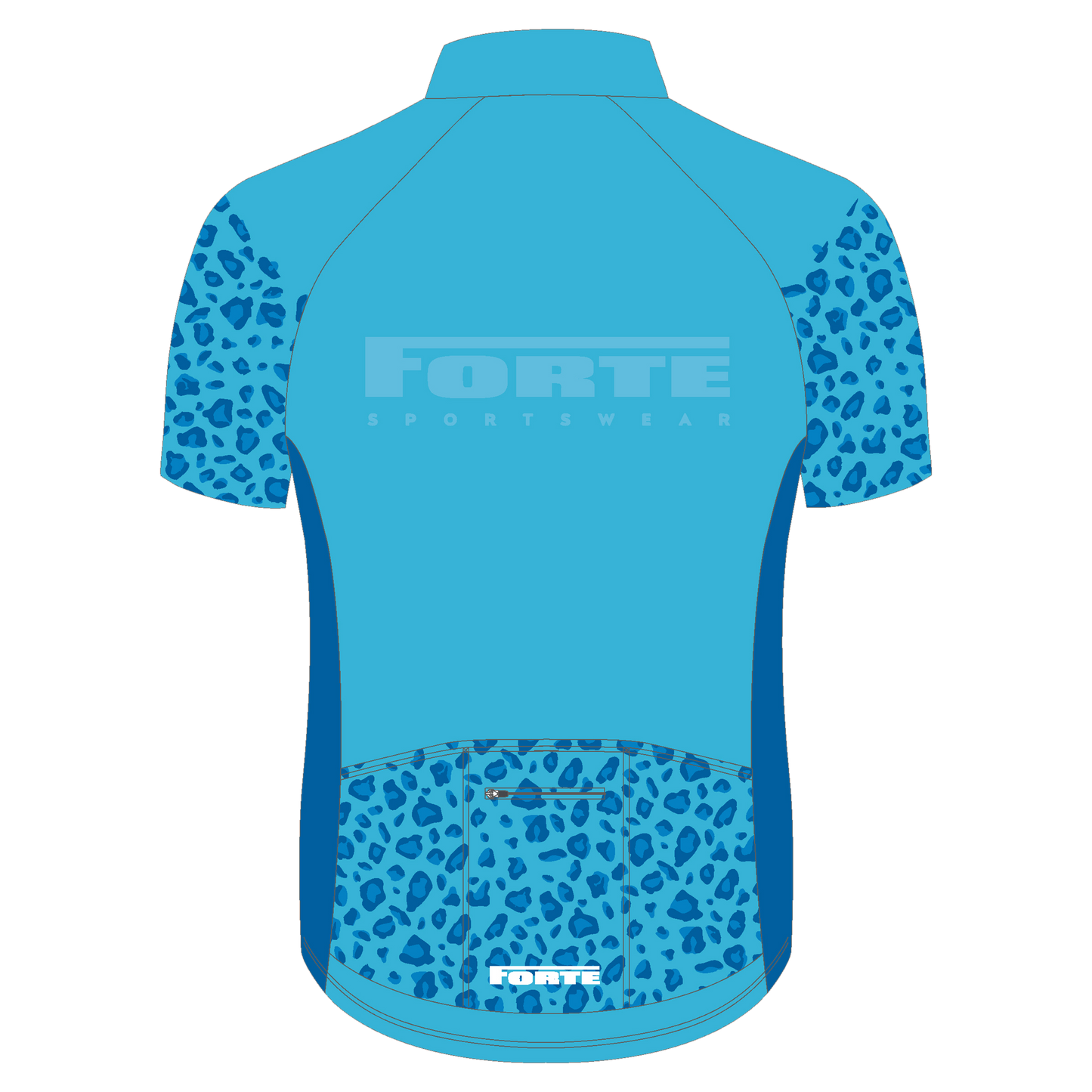 Wielershirt Pro Unisex Camo Blue