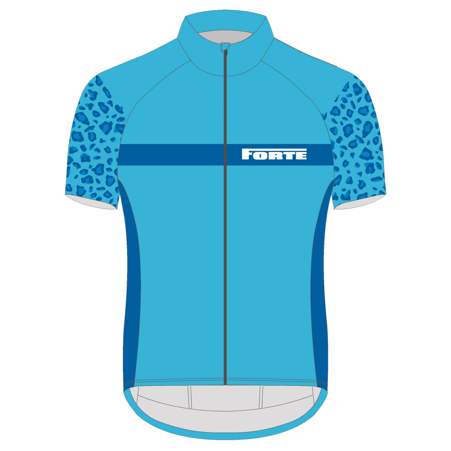 Wielershirt Pro Unisex Camo Blue
