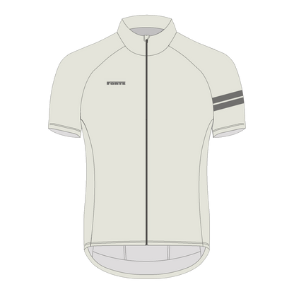 Wielershirt Elite Lichtgrijs voorkant