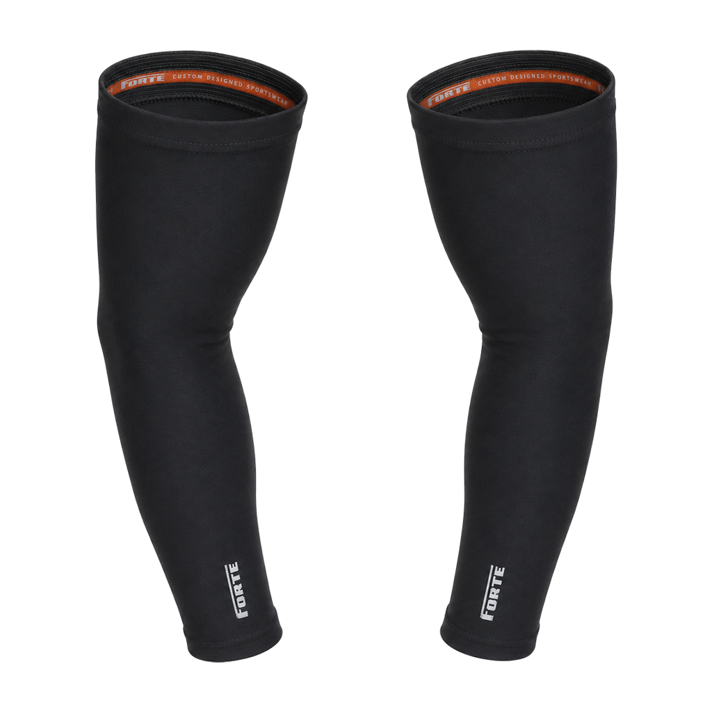 Armwarmers wielrennen - zwart met siliconen gripper - armstukken thermal