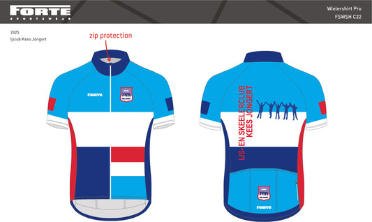Wielershirt IJsclub Kees Jongert – ademend, sportief shirt met clublogo voor trainingen en toertochten