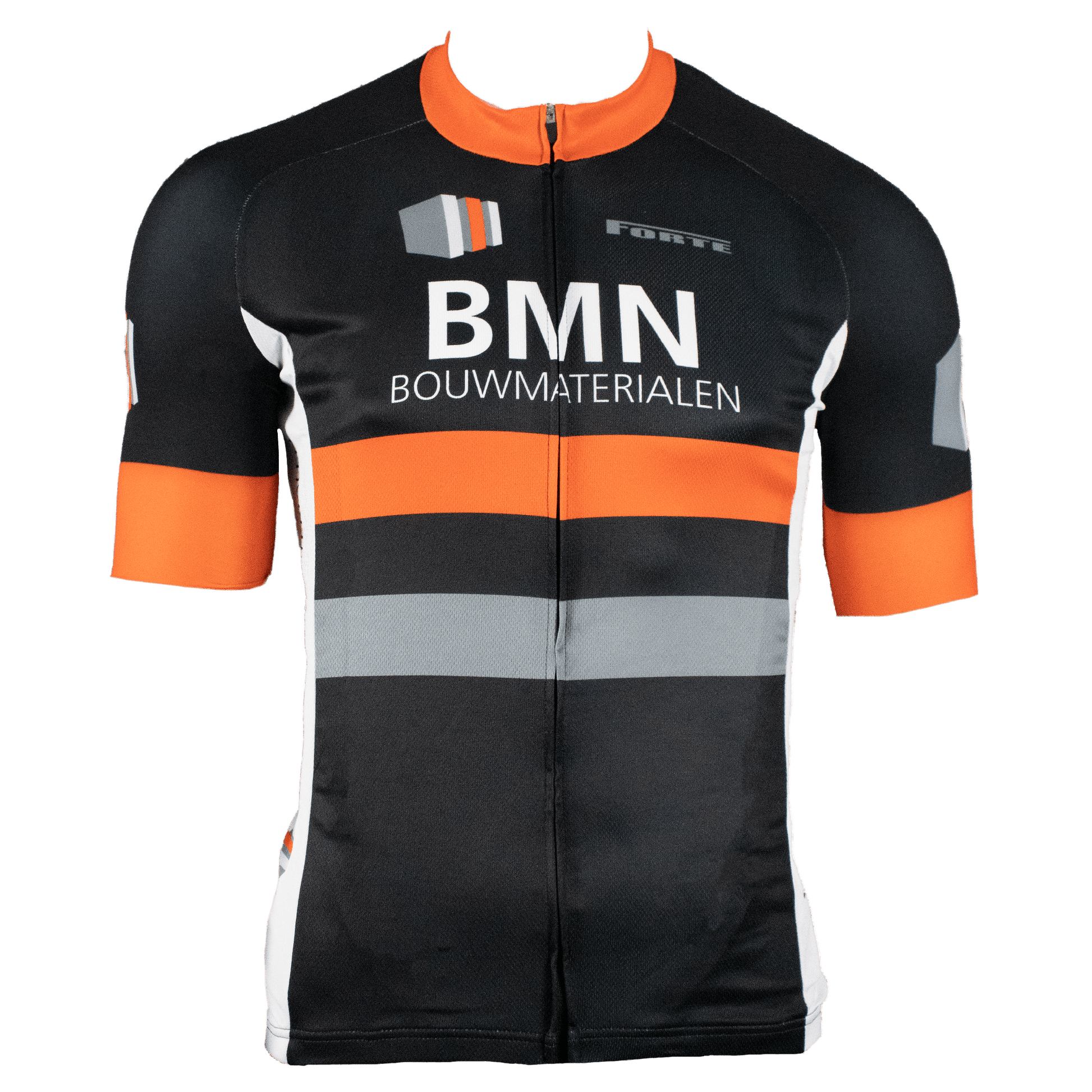 Wielershirt BMN Bouwmaterialen – ademend en strak wielershirt met BMN-logo, ideaal voor zomerse ritten en teamtochten