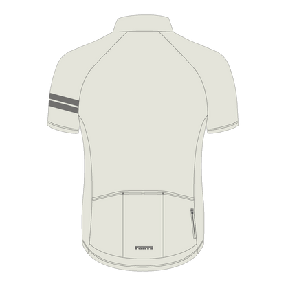 Wielershirt Elite Lichtgrijs achterkant