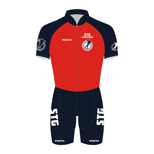 Zaanstreek skeelerpak voor heren aerodynamisch skeelerpak van Forte Sportswear voorkant